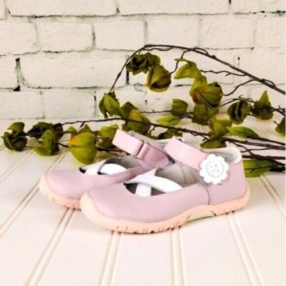 Riley Roos Carly Blush Mary Jane Walking Shoes Siize 3-6 months